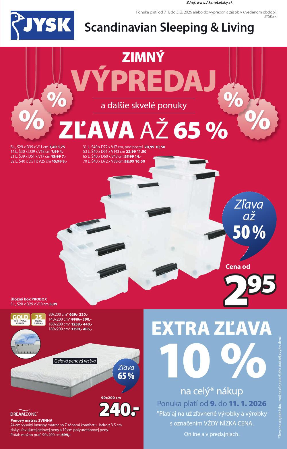 Leták Jysk (7. 1. - 3. 2. 2026) - strana 2 z 13