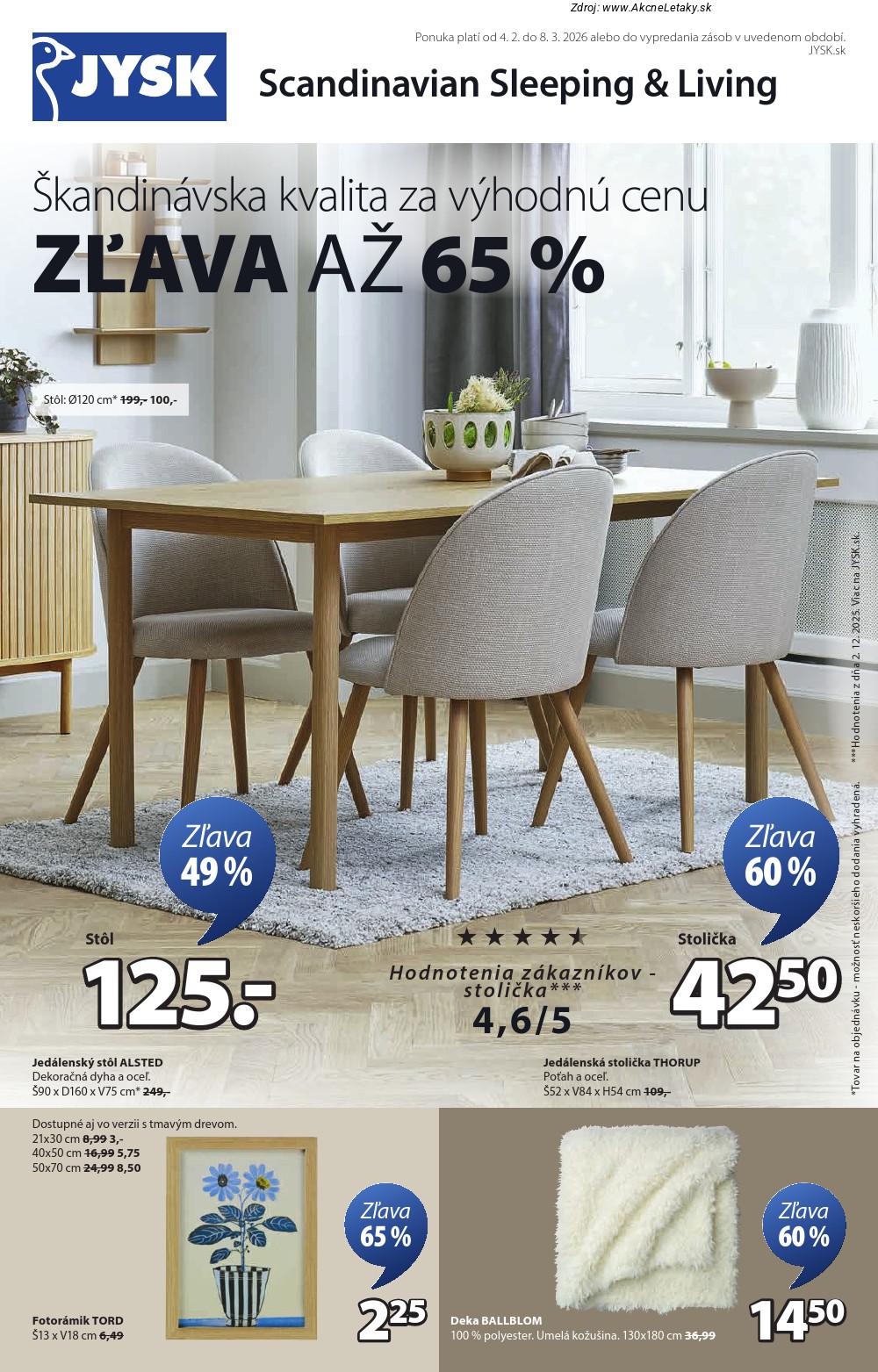 Leták Jysk (4. 2. - 8. 3. 2026) - strana 2 z 13
