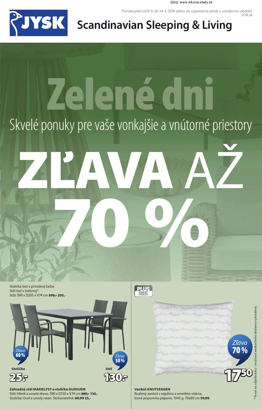 Leták Jysk (8. 4. - 14. 4. 2026) - strana 2 z 17