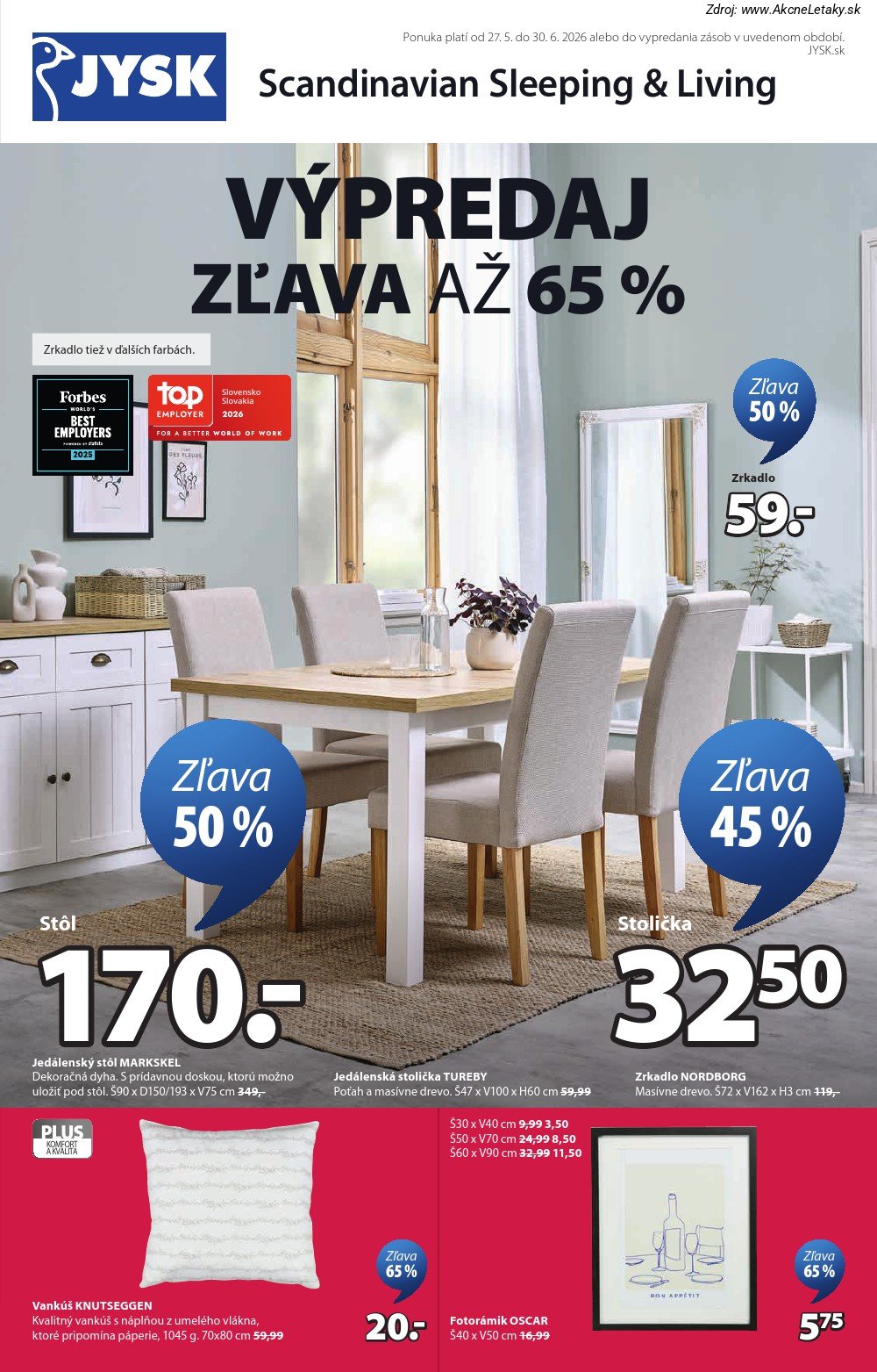 Leták Jysk (27. 5. - 30. 6. 2026) - strana 2 z 17