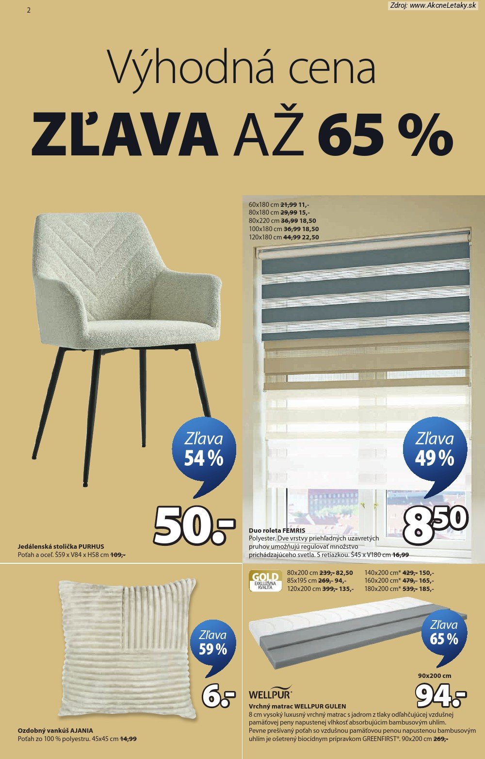 Leták Jysk (27. 5. - 30. 6. 2026) - strana 3 z 17