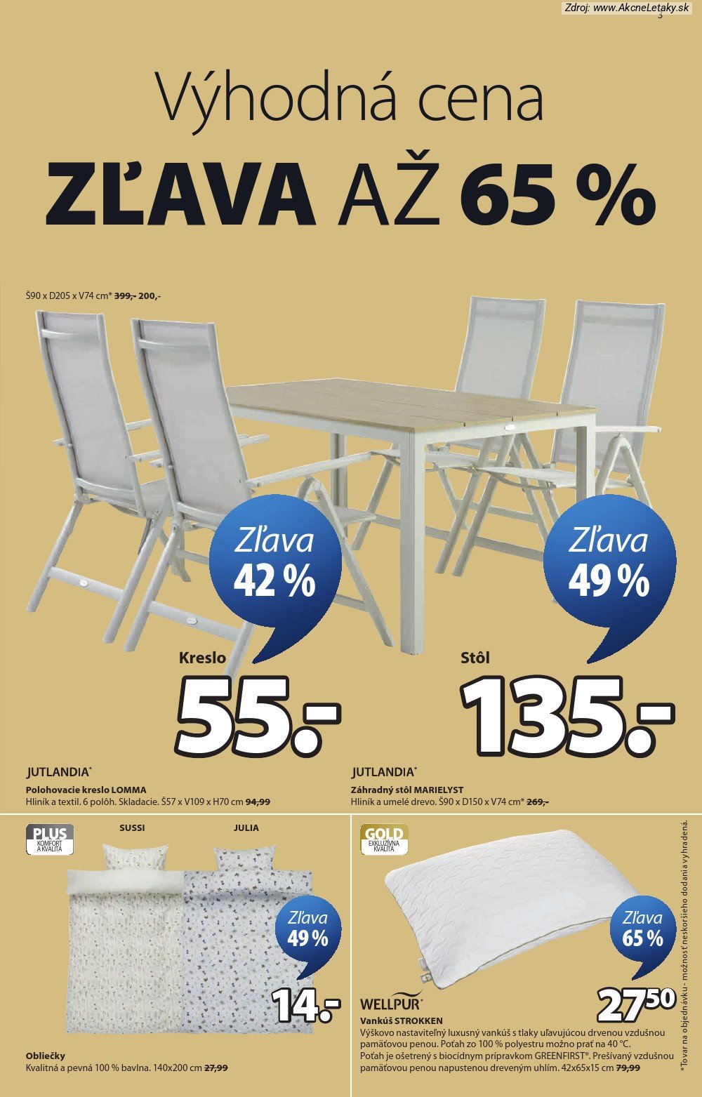 Leták Jysk (27. 5. - 30. 6. 2026) - strana 4 z 17