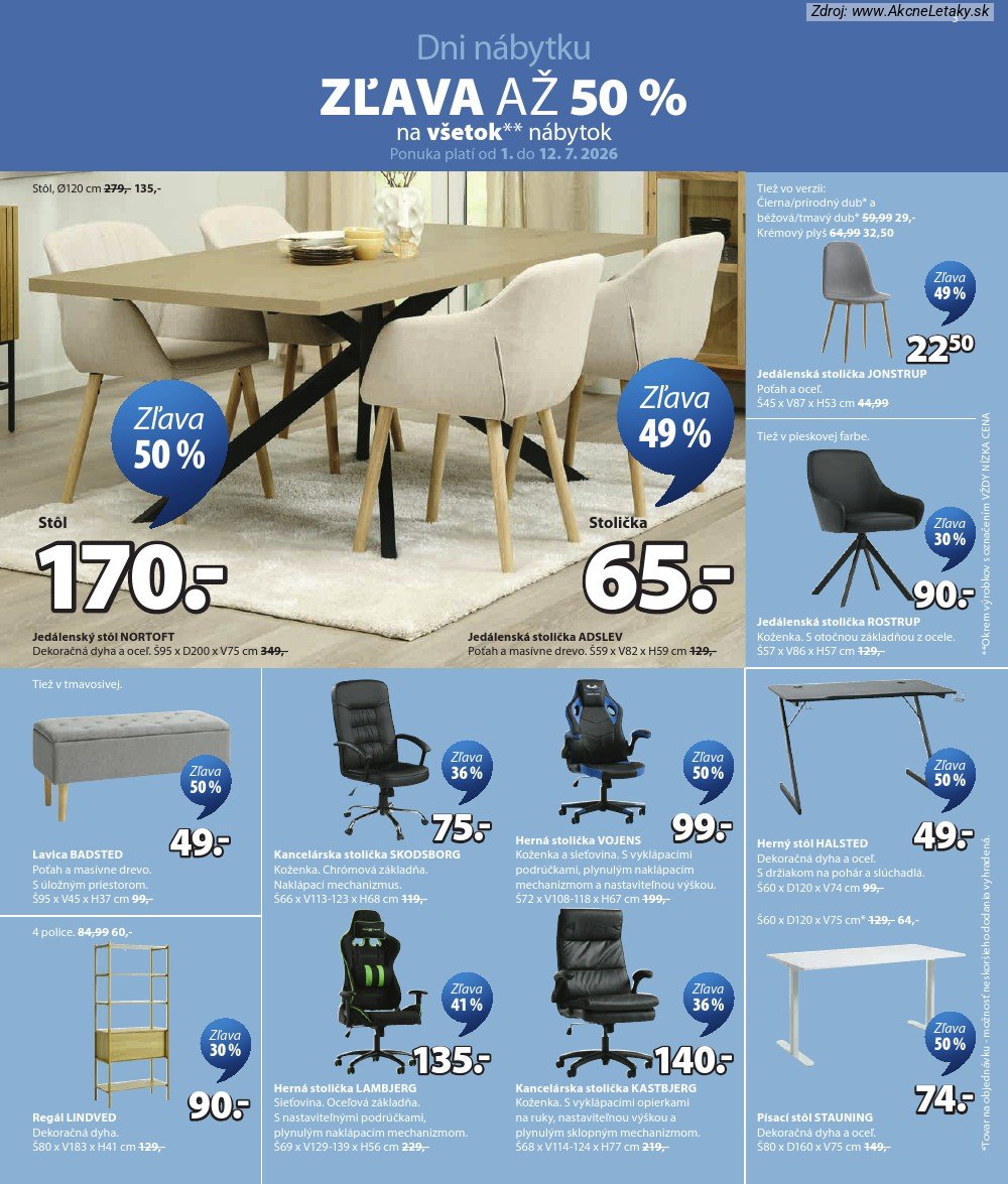 Leták Jysk (1. 7. - 11. 8. 2026) - strana 4 z 13