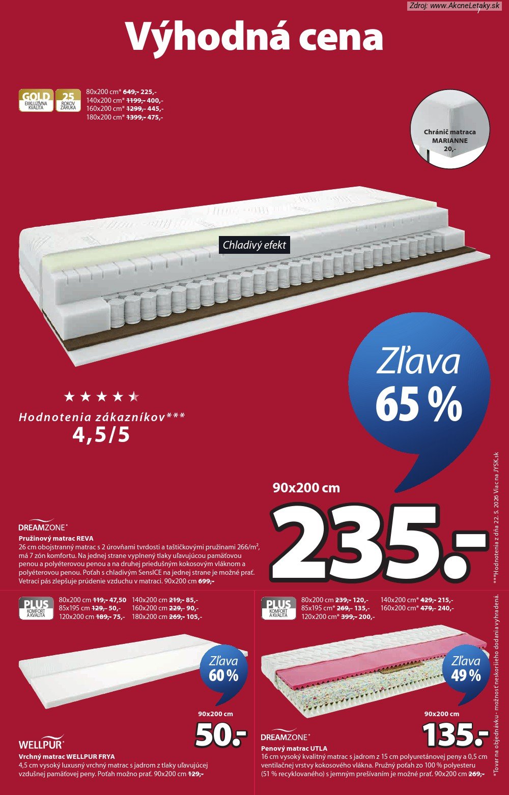 Leták Jysk (15. 7. - 11. 8. 2026) - strana 8 z 9