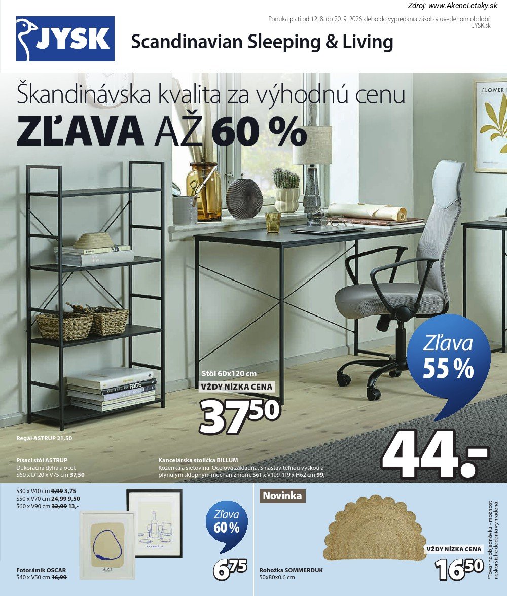 Leták Jysk (12. 8. - 20. 9. 2026) - strana 2 z 13