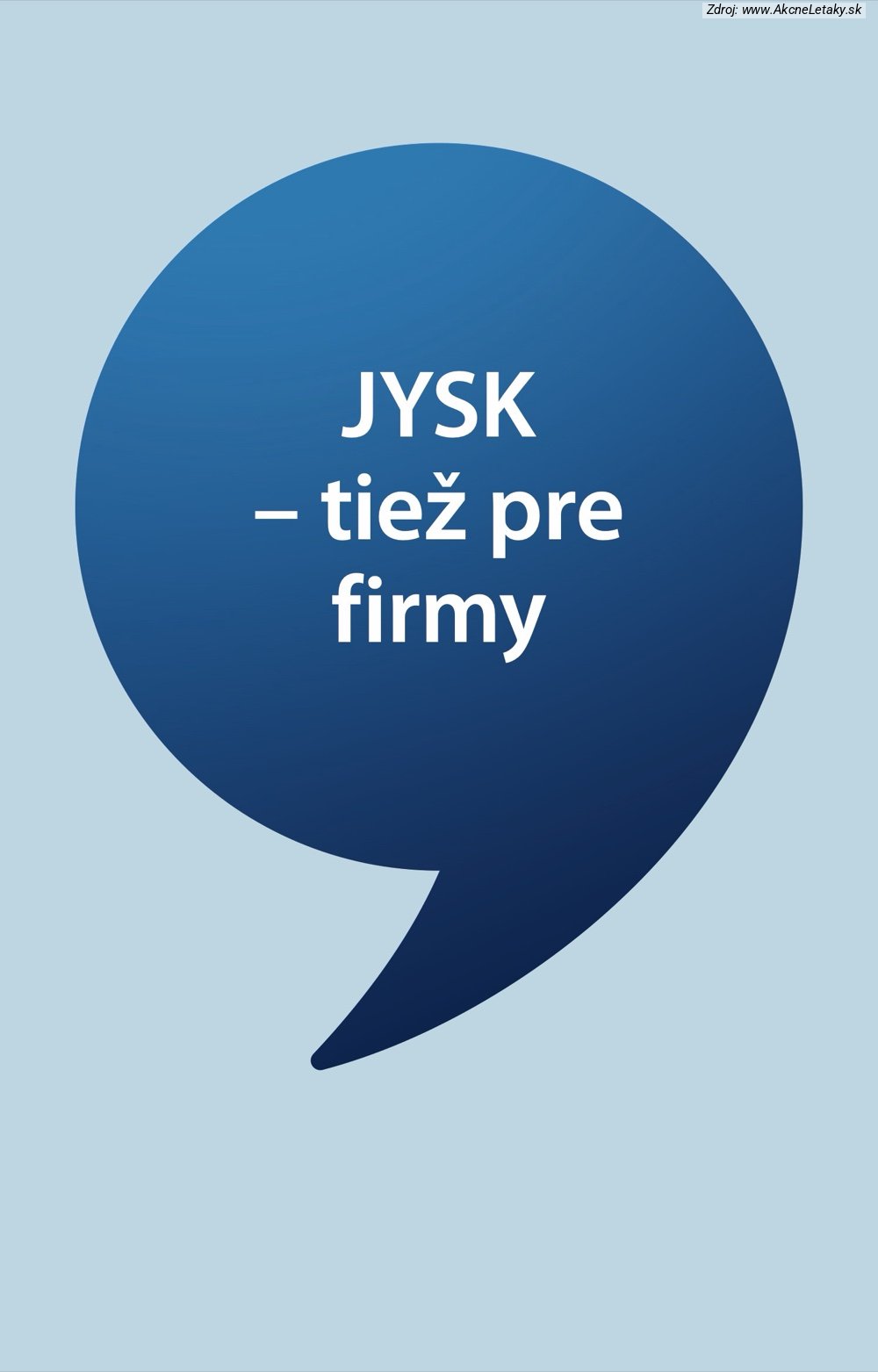 Leták Jysk (19. 8. - 20. 9. 2026) - strana 1 z 9