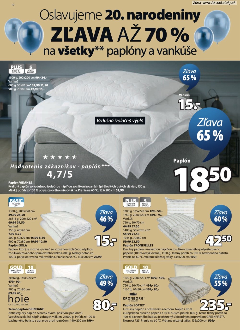 Leták Jysk (16. 9. - 20. 9. 2026) - strana 11 z 13