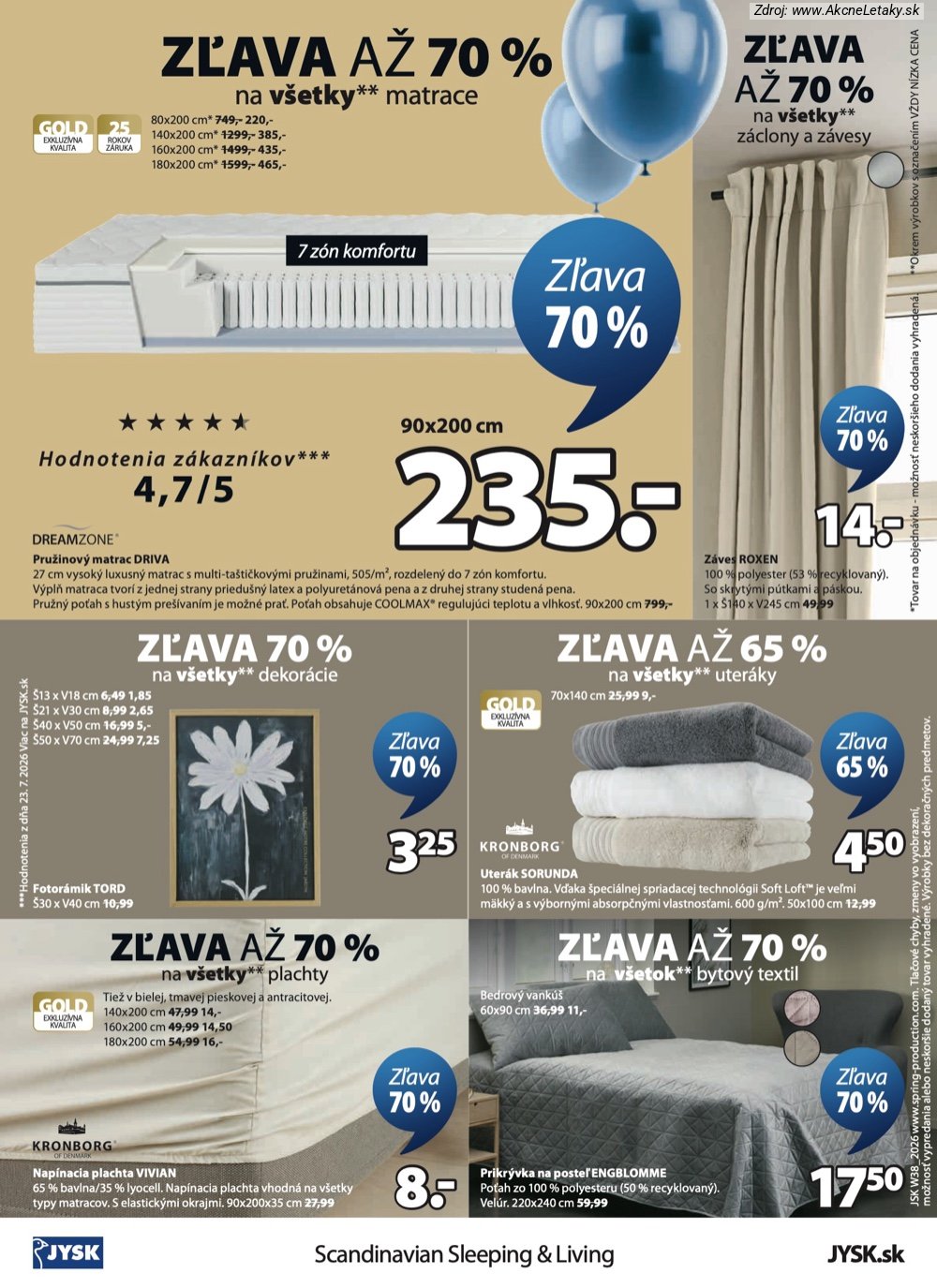 Leták Jysk (16. 9. - 20. 9. 2026) - strana 13 z 13