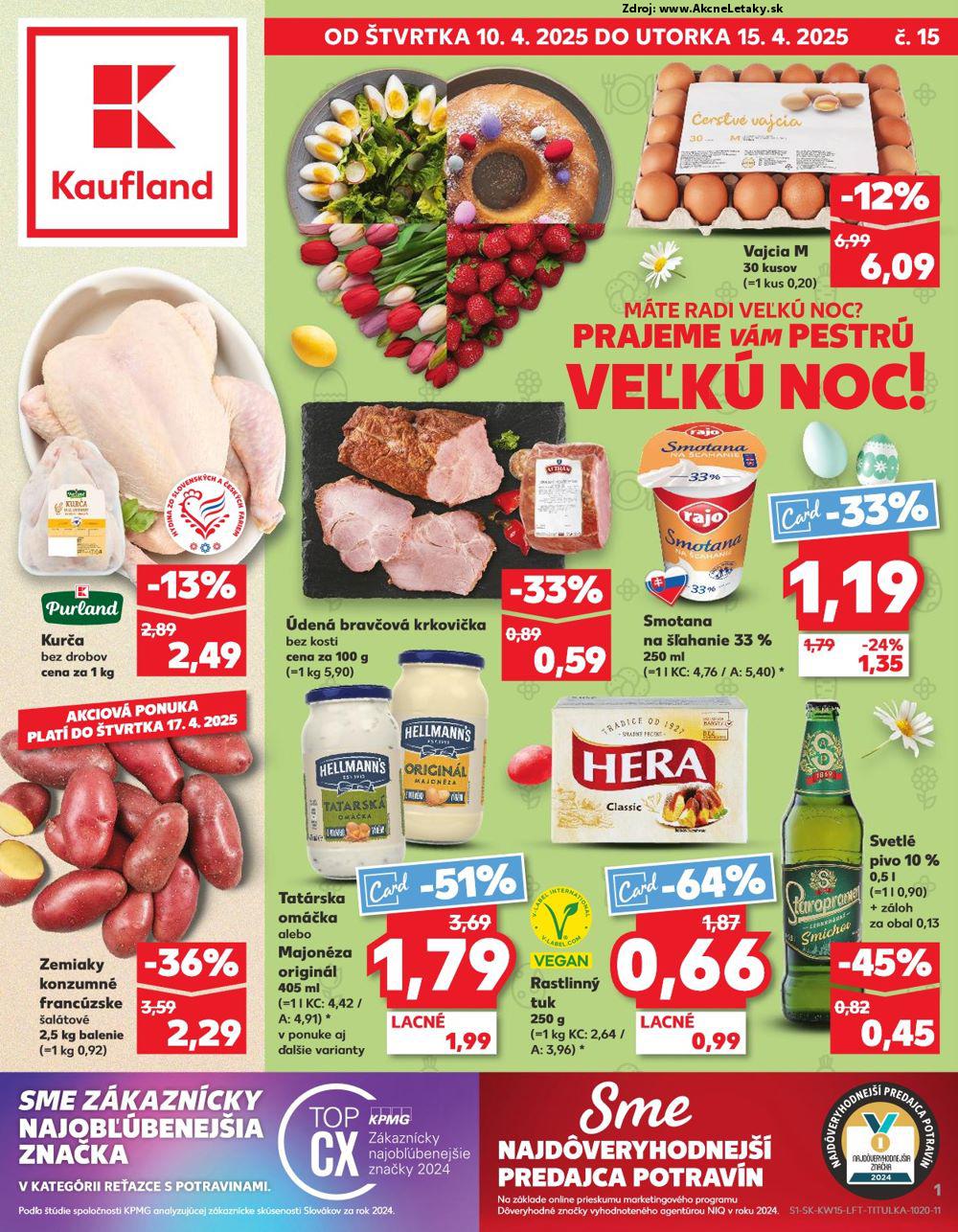 Leták Kaufland (10. 4. - 15. 4. 2025) - strana 1 z 76