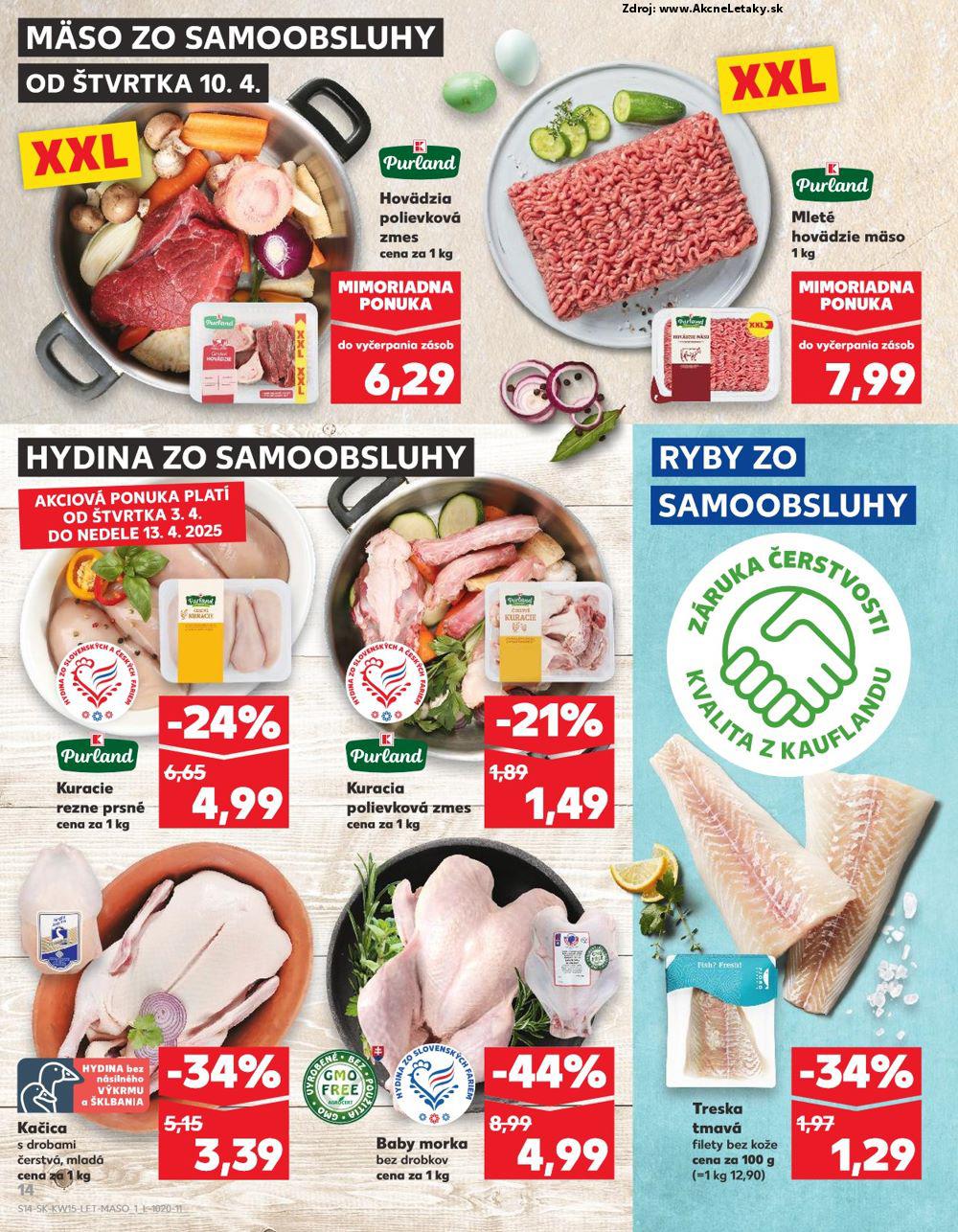 Leták Kaufland (10. 4. - 15. 4. 2025) - strana 14 z 76