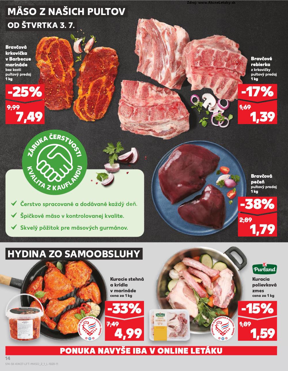 Leták Kaufland (3. 7. - 9. 7. 2025) - strana 14 z 76