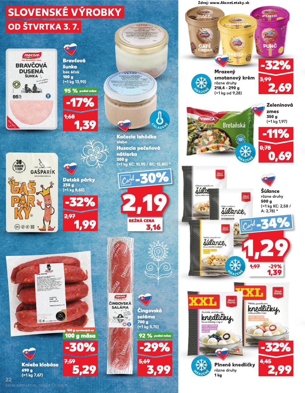 Leták Kaufland (3. 7. - 9. 7. 2025) - strana 22 z 76