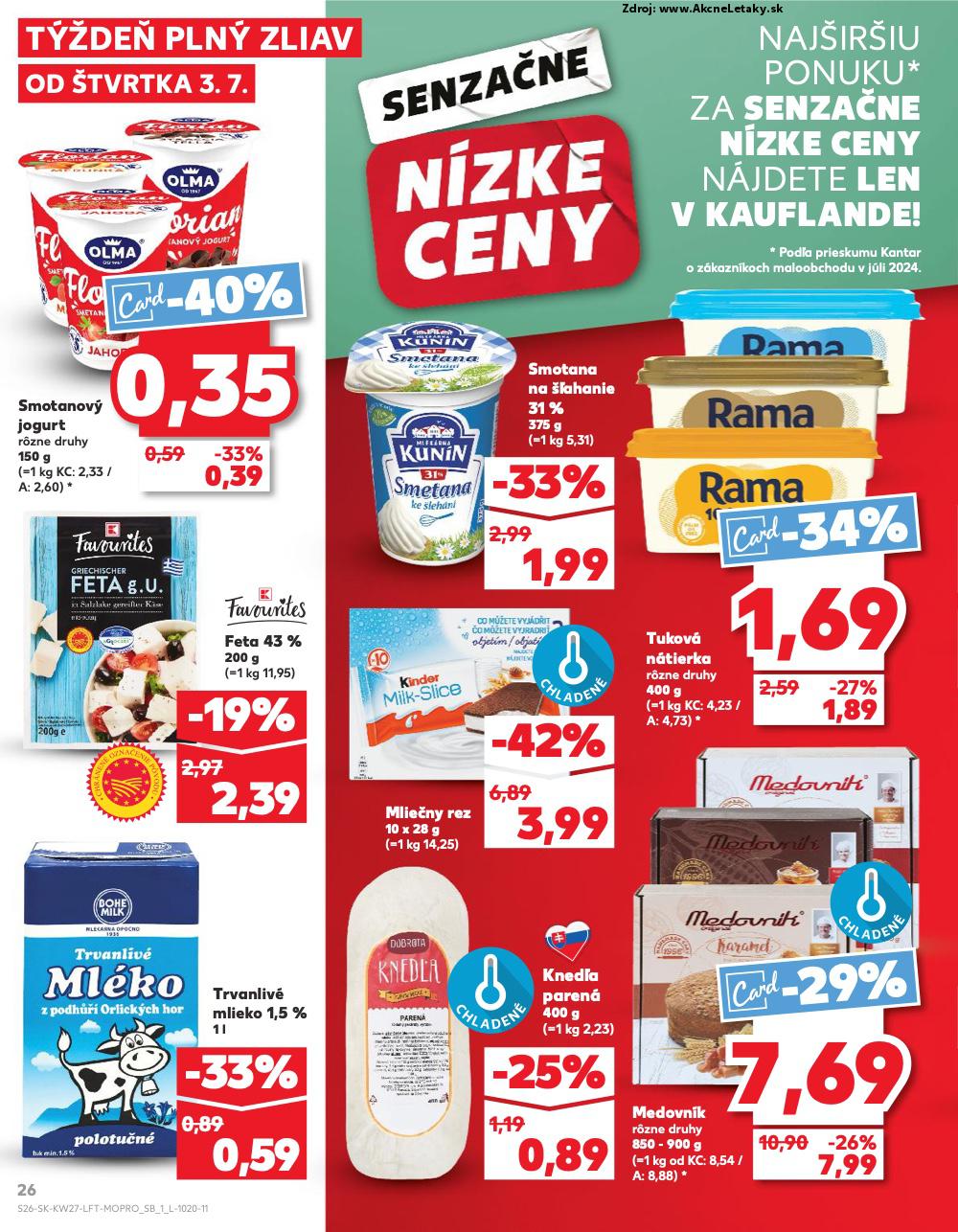 Leták Kaufland (3. 7. - 9. 7. 2025) - strana 26 z 76