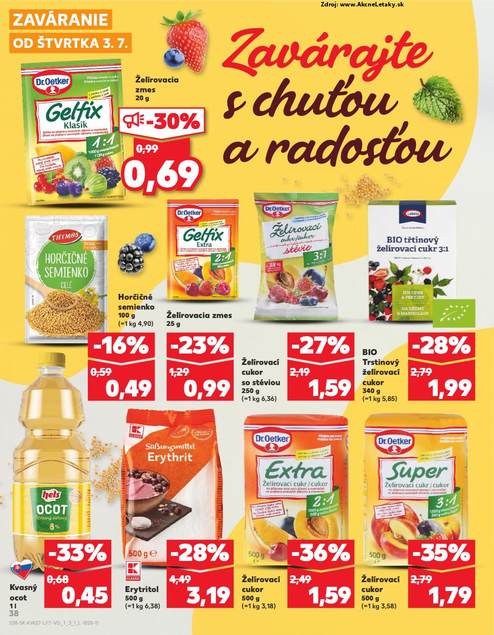 Leták Kaufland (3. 7. - 9. 7. 2025) - strana 38 z 76