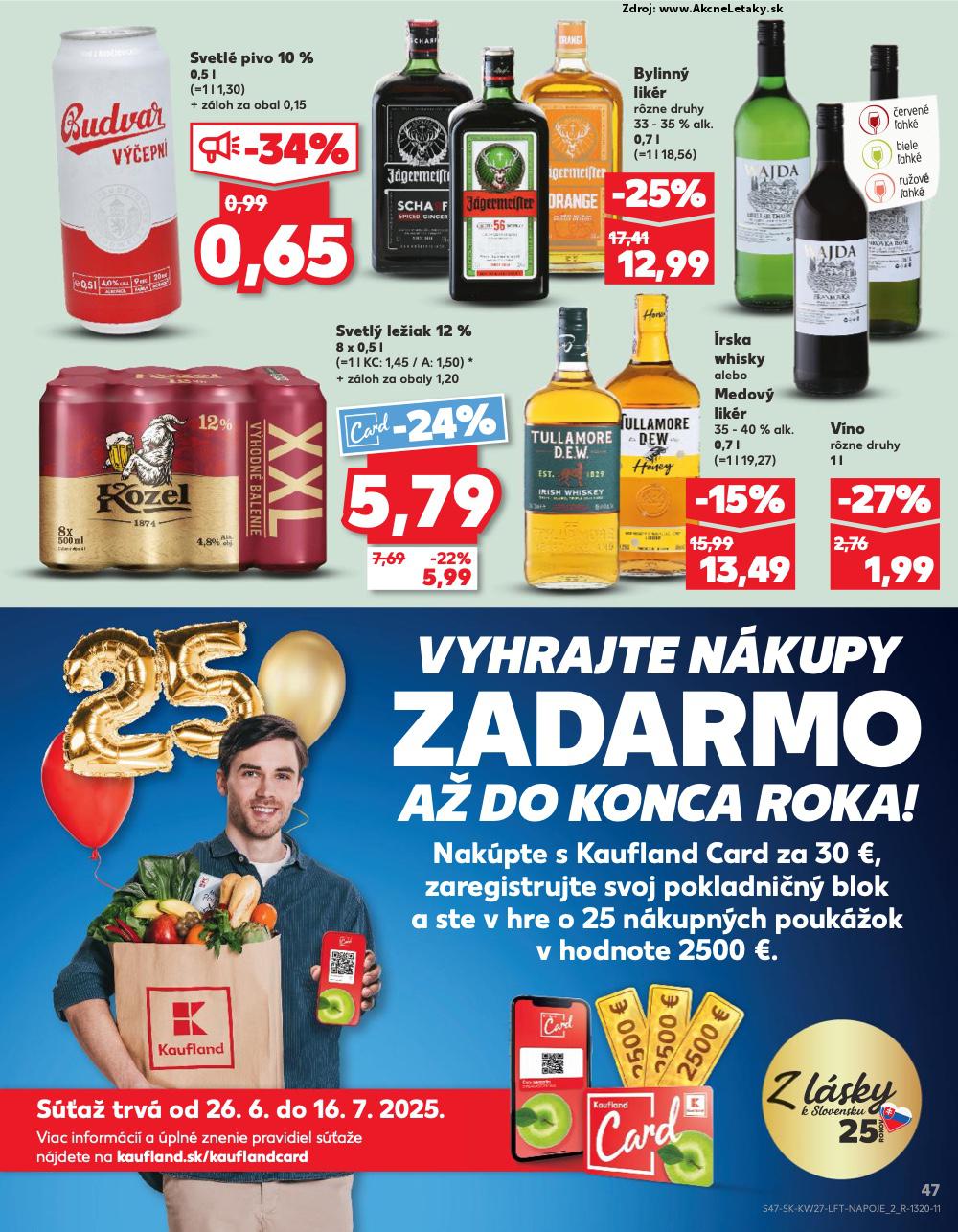 Leták Kaufland (3. 7. - 9. 7. 2025) - strana 47 z 76