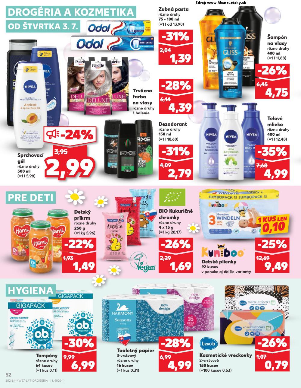 Leták Kaufland (3. 7. - 9. 7. 2025) - strana 52 z 76