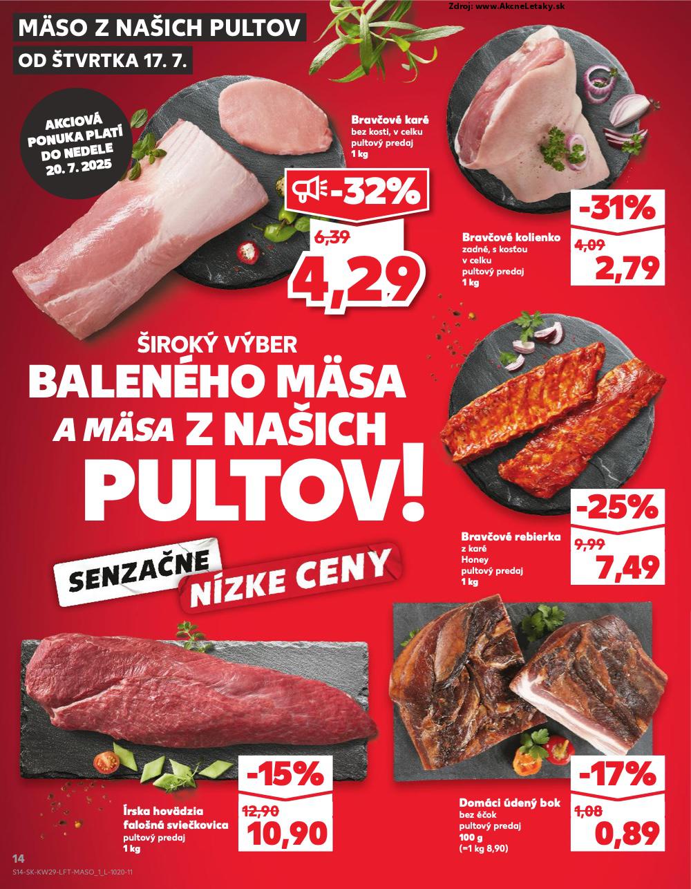 Leták Kaufland (17. 7. - 23. 7. 2025) - strana 14 z 80