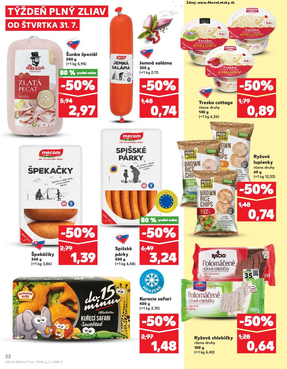 Leták Kaufland (31. 7. - 6. 8. 2025) - strana 22 z 76