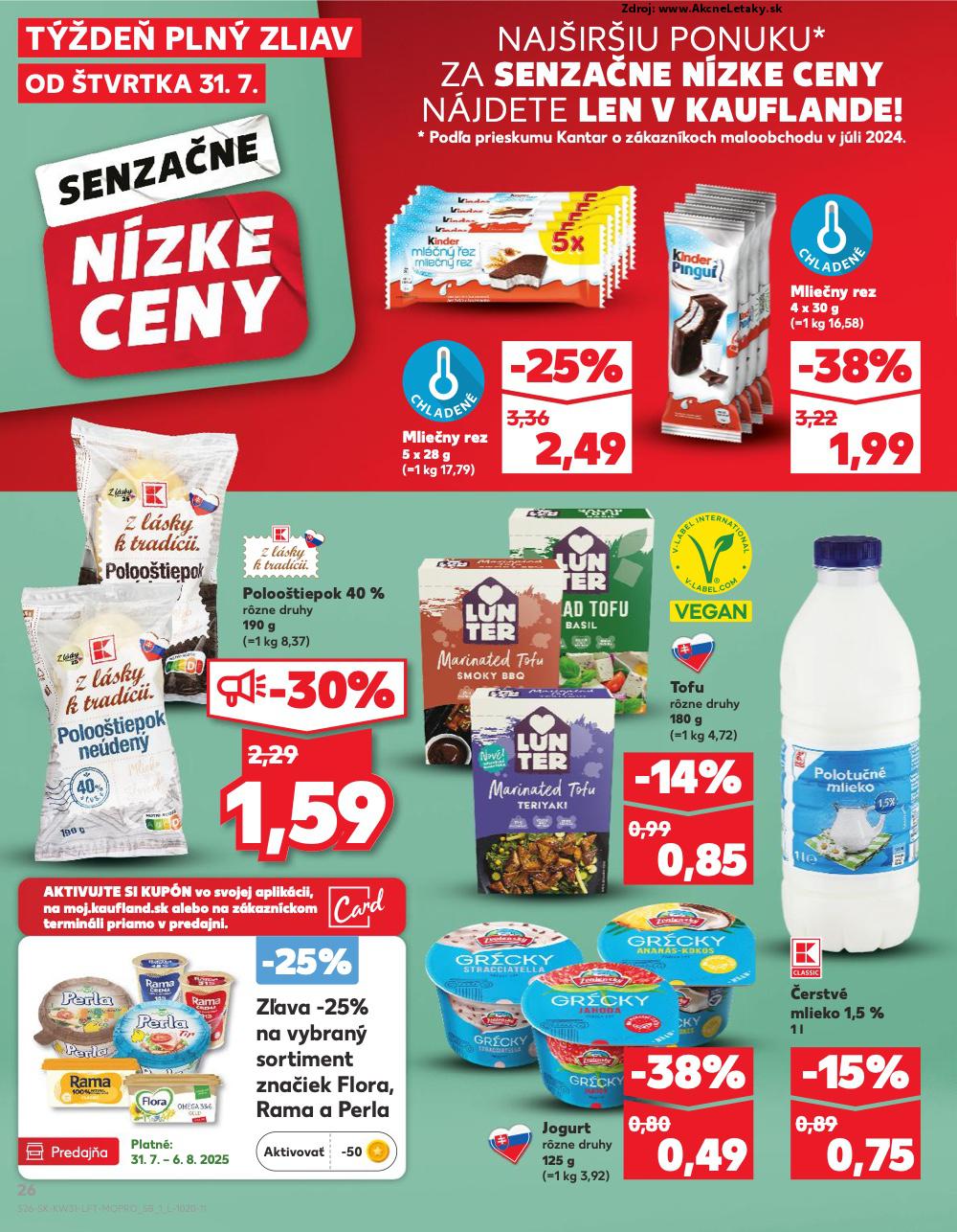 Leták Kaufland (31. 7. - 6. 8. 2025) - strana 26 z 76