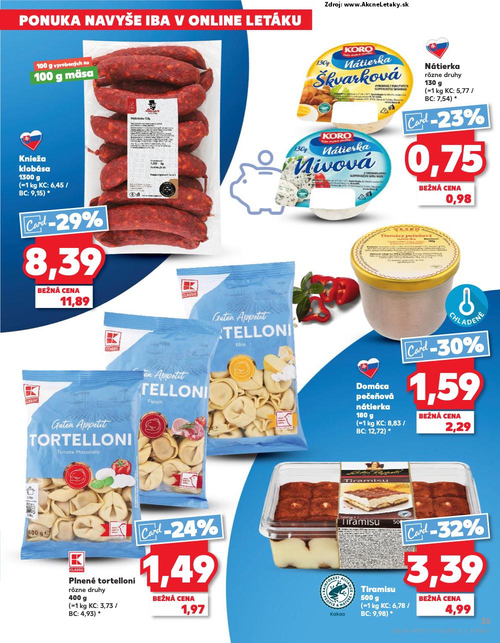 Leták Kaufland (31. 7. - 6. 8. 2025) - strana 35 z 76