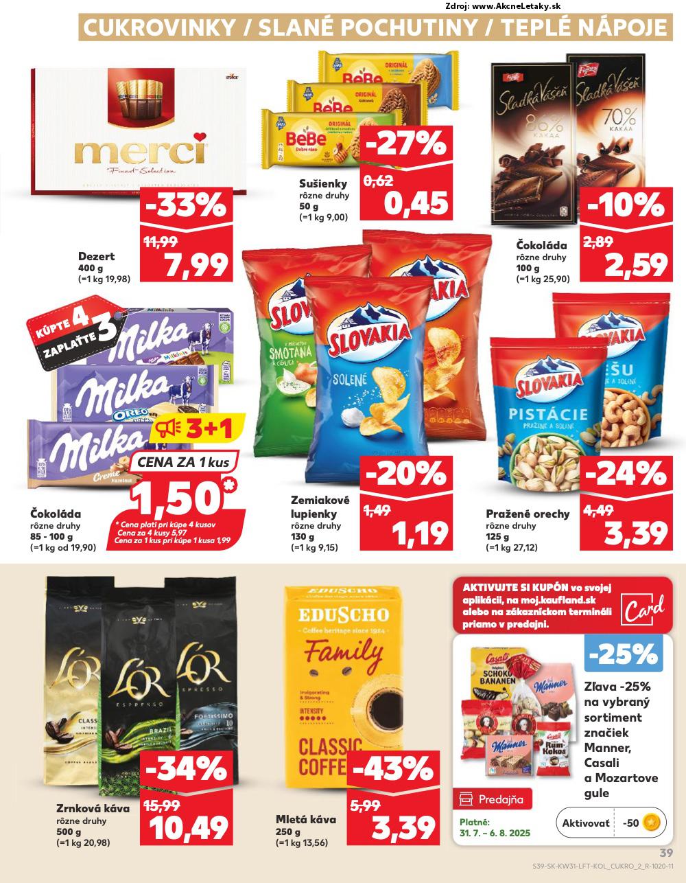 Leták Kaufland (31. 7. - 6. 8. 2025) - strana 39 z 76