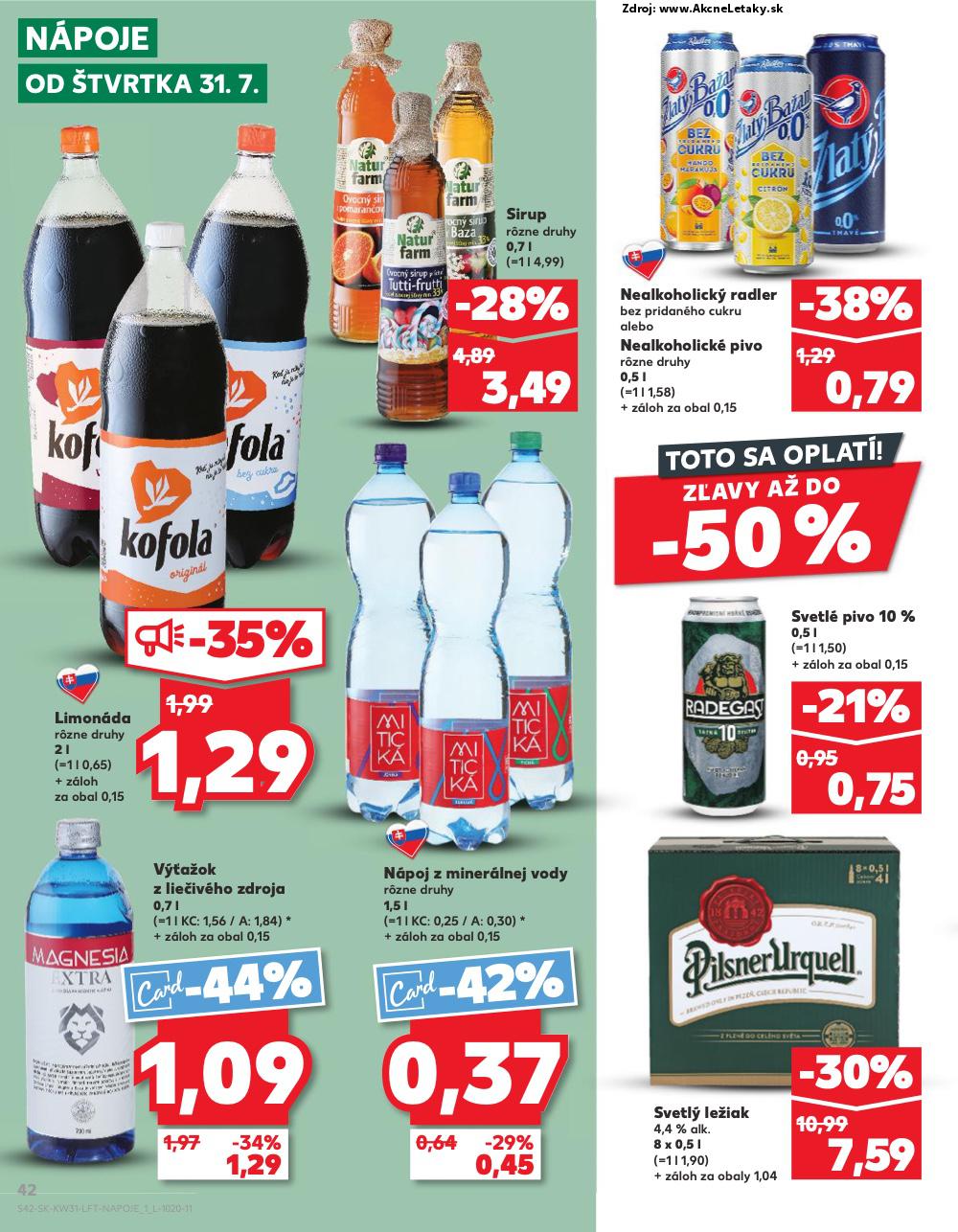 Leták Kaufland (31. 7. - 6. 8. 2025) - strana 42 z 76