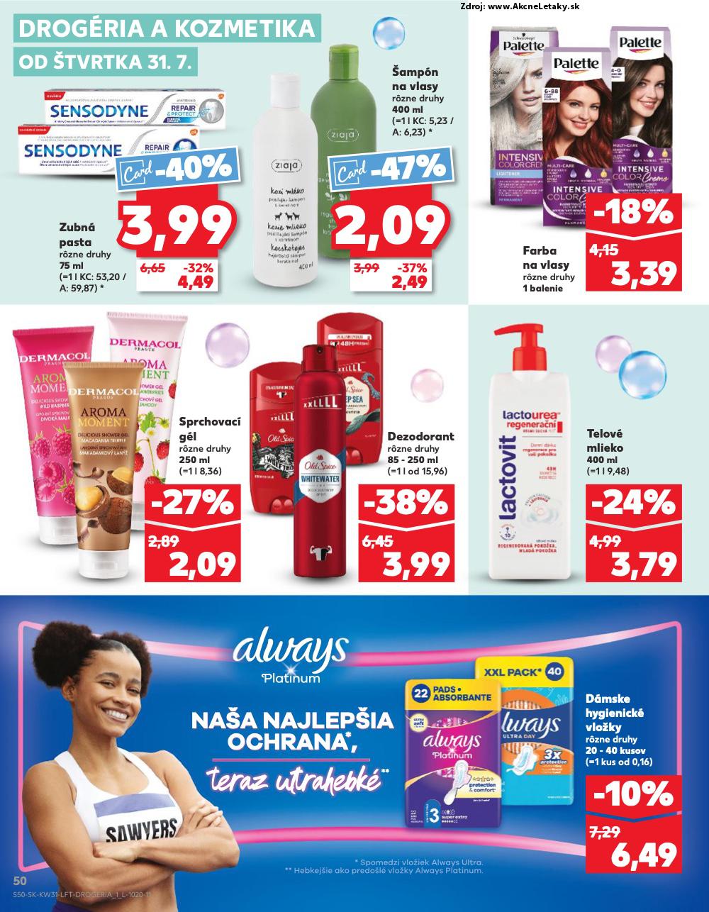 Leták Kaufland (31. 7. - 6. 8. 2025) - strana 50 z 76