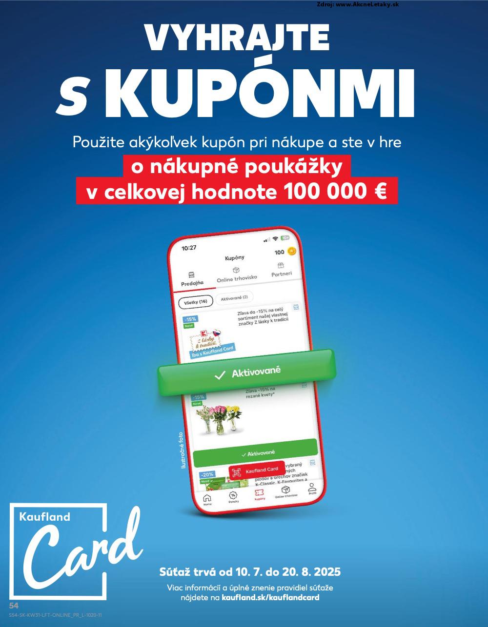 Leták Kaufland (31. 7. - 6. 8. 2025) - strana 54 z 76
