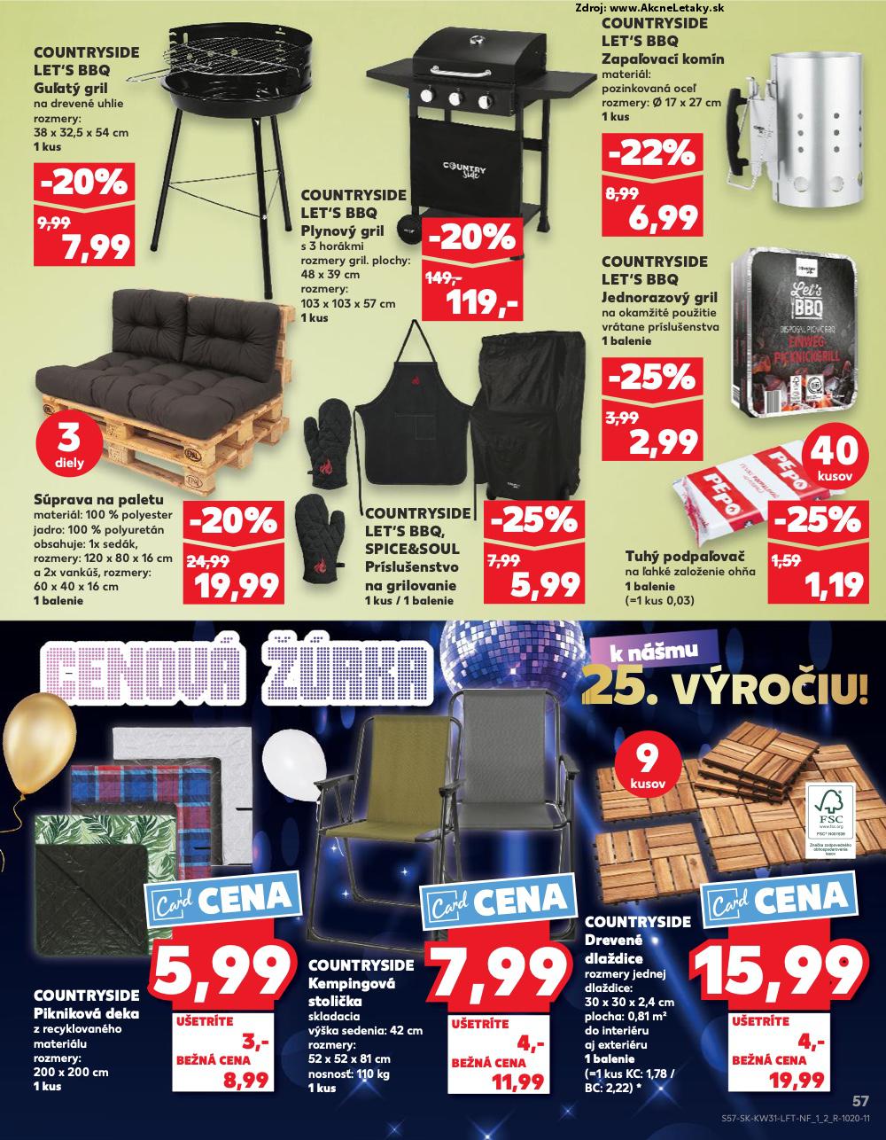 Leták Kaufland (31. 7. - 6. 8. 2025) - strana 57 z 76
