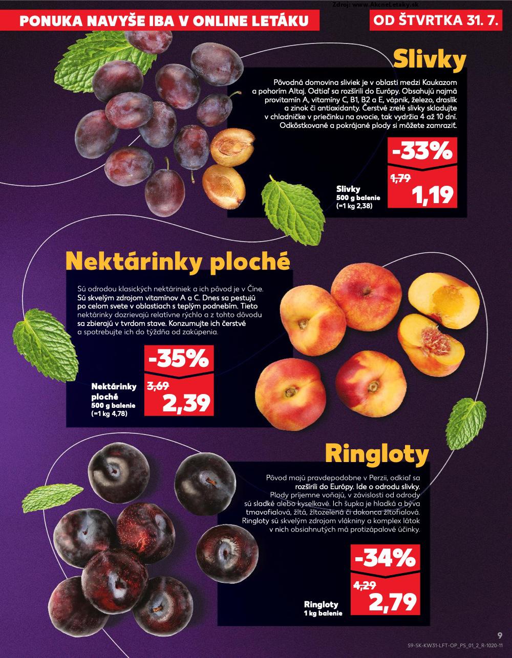 Leták Kaufland (31. 7. - 6. 8. 2025) - strana 9 z 76