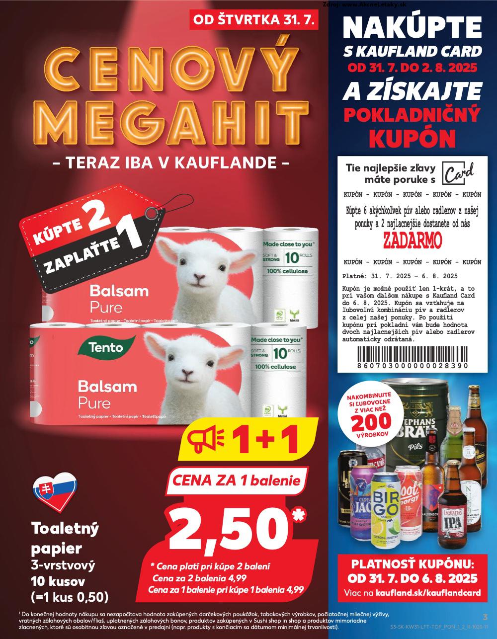 Leták Kaufland (31. 7. - 6. 8. 2025) - strana 3 z 76
