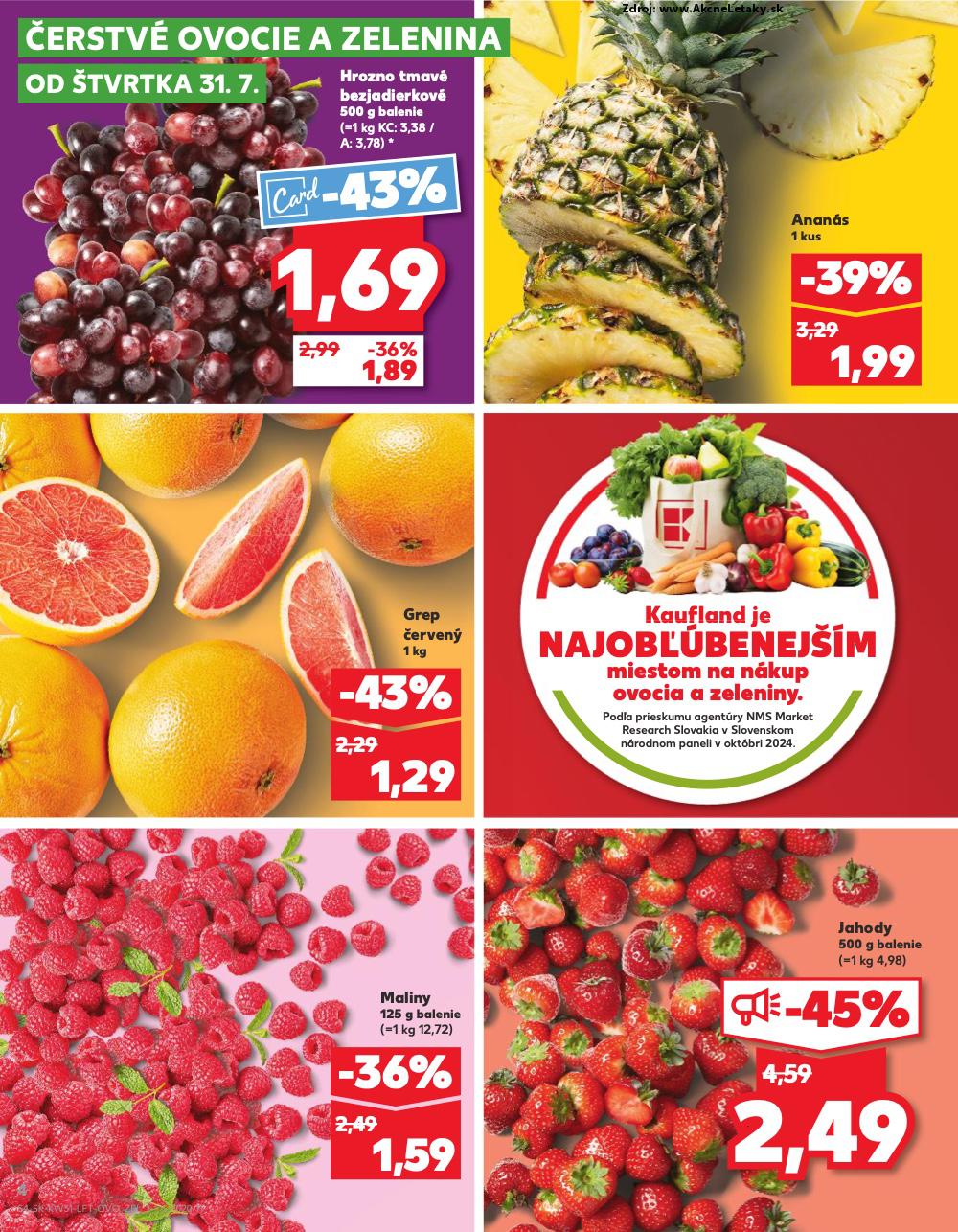 Leták Kaufland (31. 7. - 6. 8. 2025) - strana 4 z 76