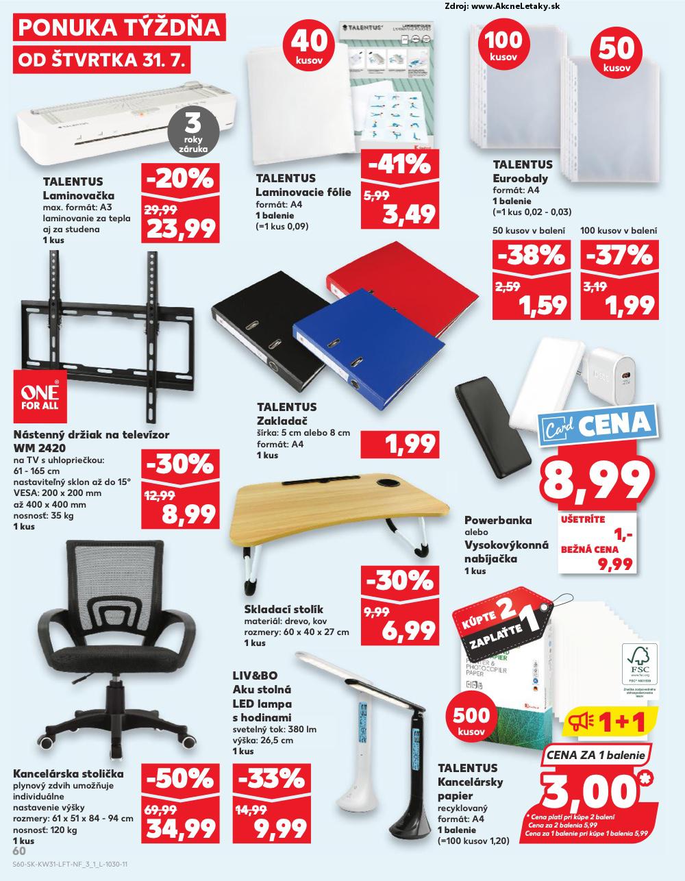Leták Kaufland (31. 7. - 6. 8. 2025) - strana 60 z 76