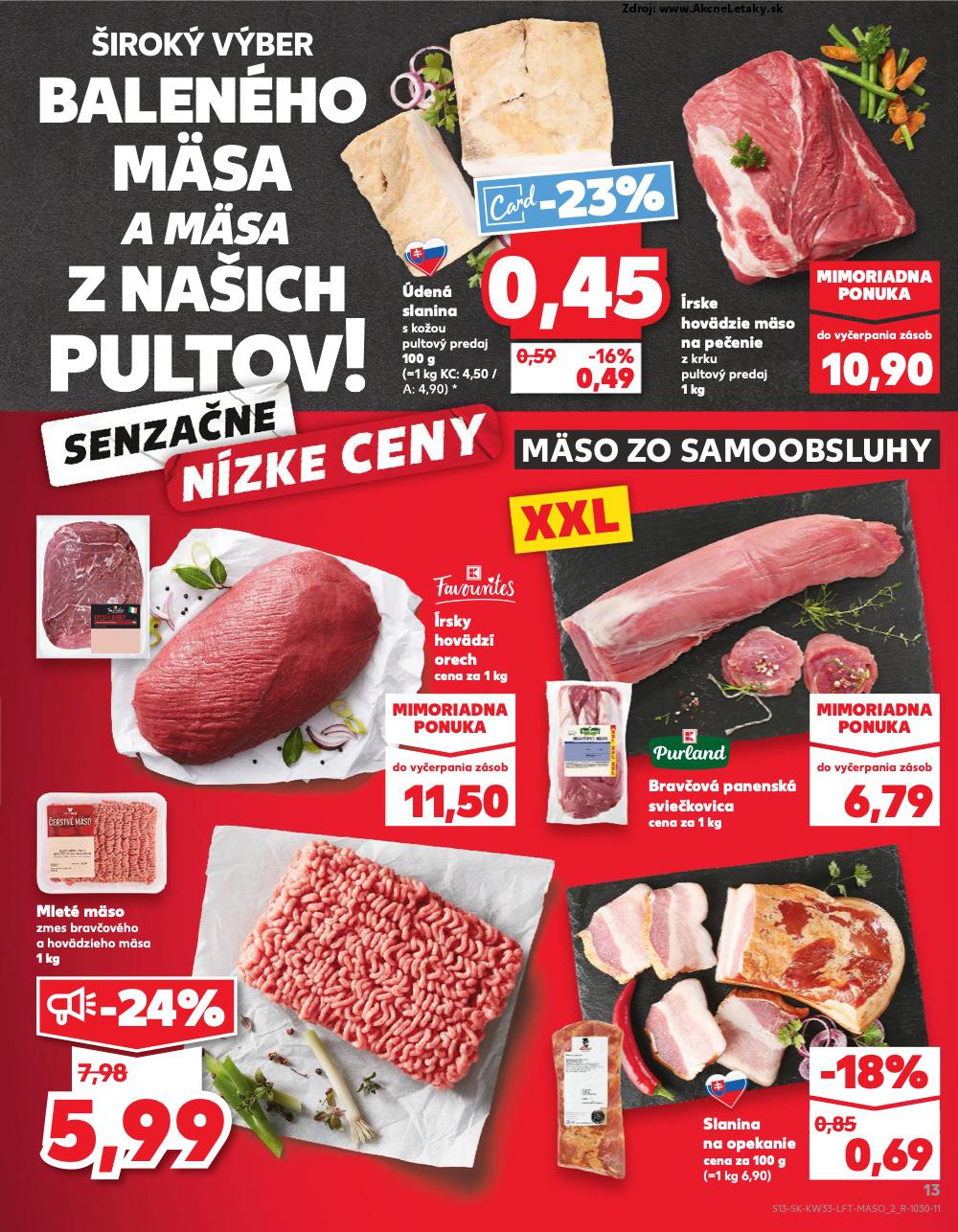 Leták Kaufland (14. 8. - 20. 8. 2025) - strana 13 z 76