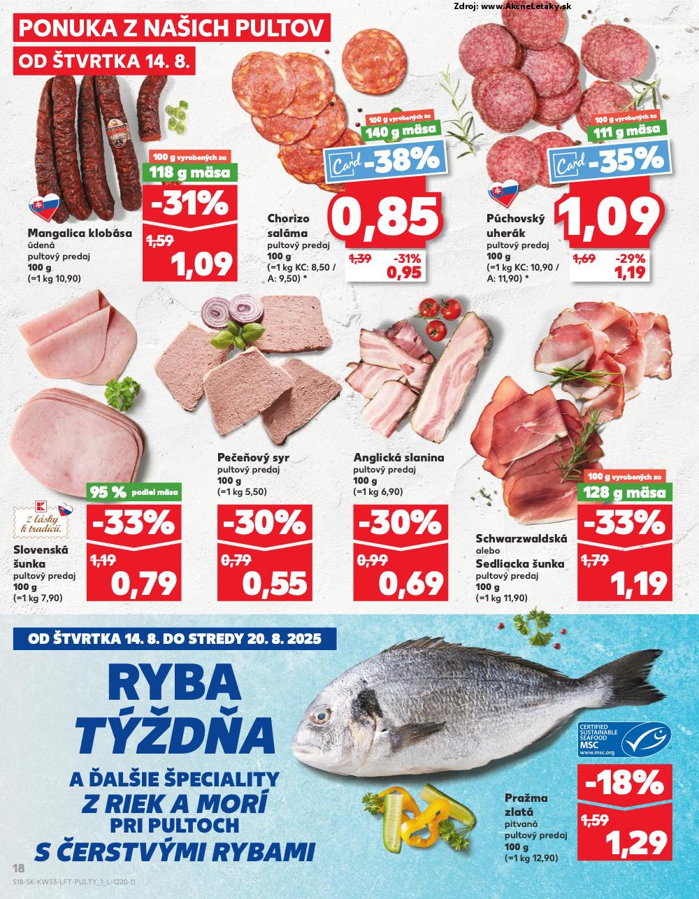 Leták Kaufland (14. 8. - 20. 8. 2025) - strana 18 z 76