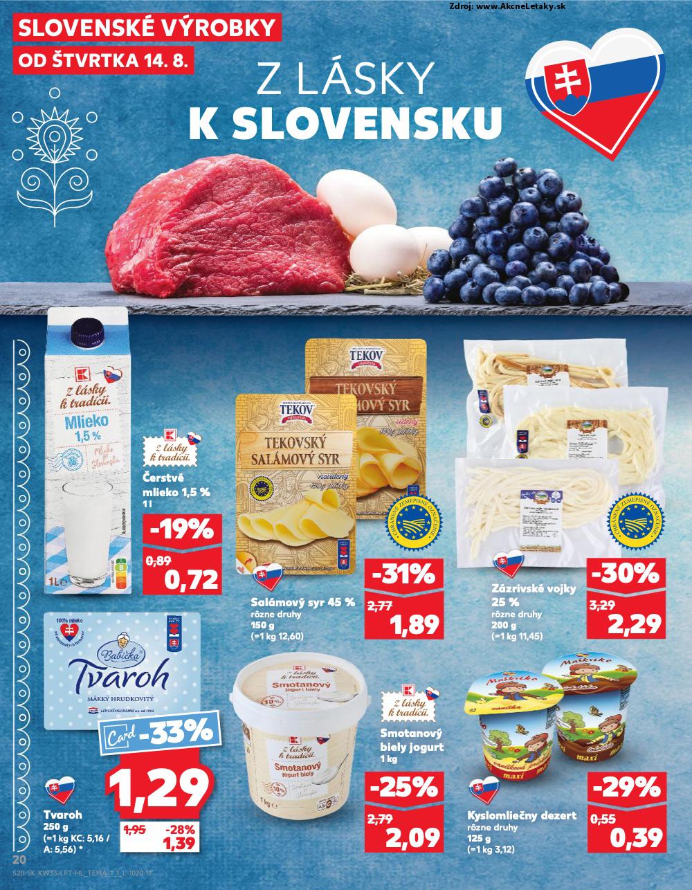 Leták Kaufland (14. 8. - 20. 8. 2025) - strana 20 z 76