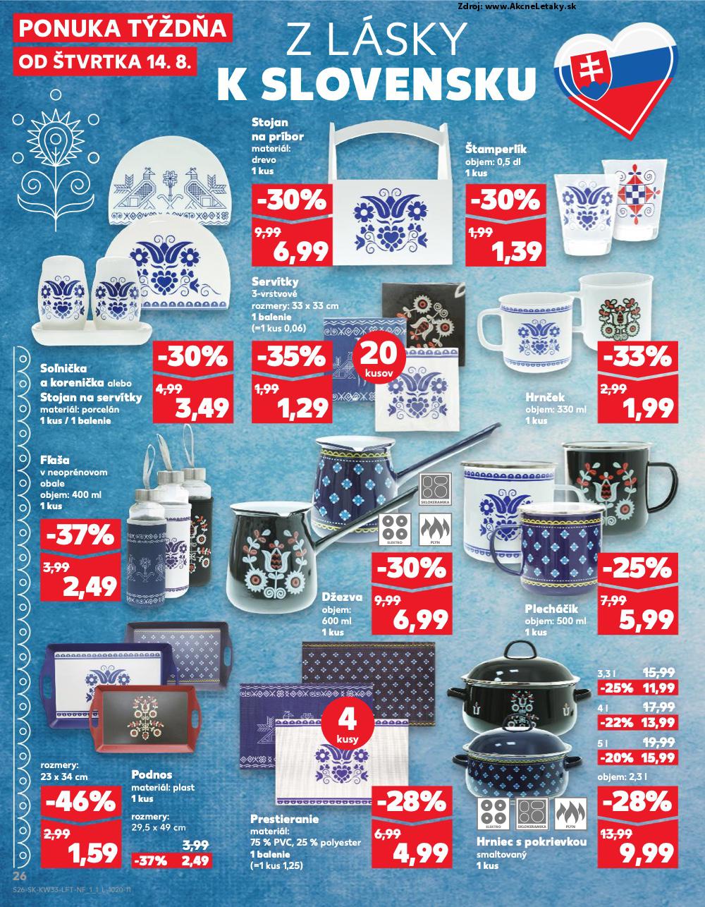 Leták Kaufland (14. 8. - 20. 8. 2025) - strana 26 z 76