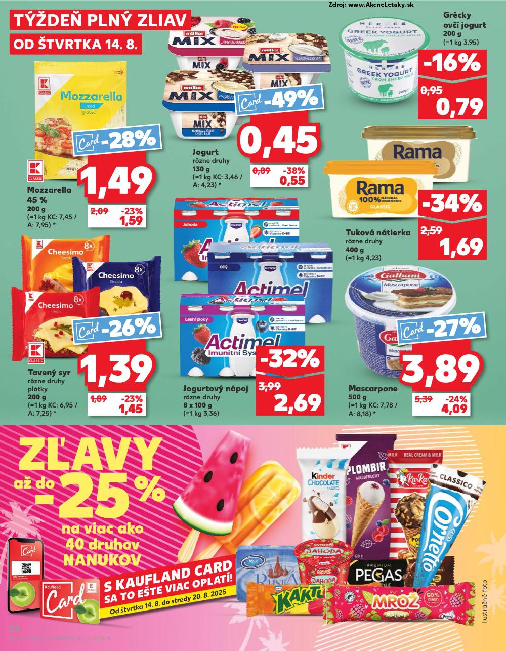 Leták Kaufland (14. 8. - 20. 8. 2025) - strana 28 z 76