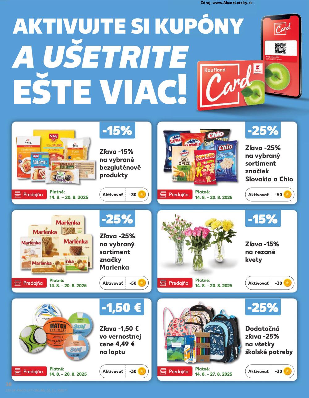 Leták Kaufland (14. 8. - 20. 8. 2025) - strana 38 z 76