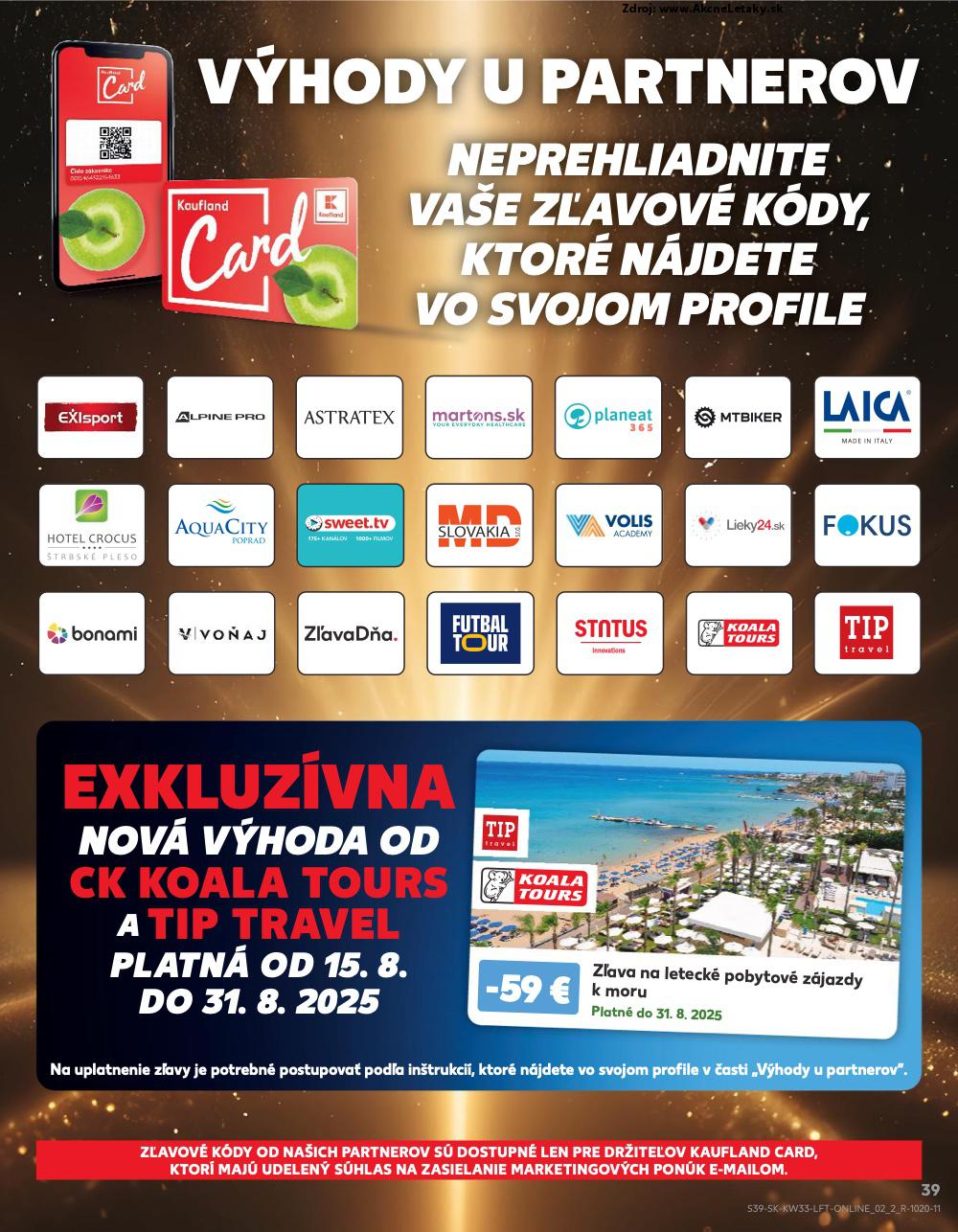 Leták Kaufland (14. 8. - 20. 8. 2025) - strana 39 z 76