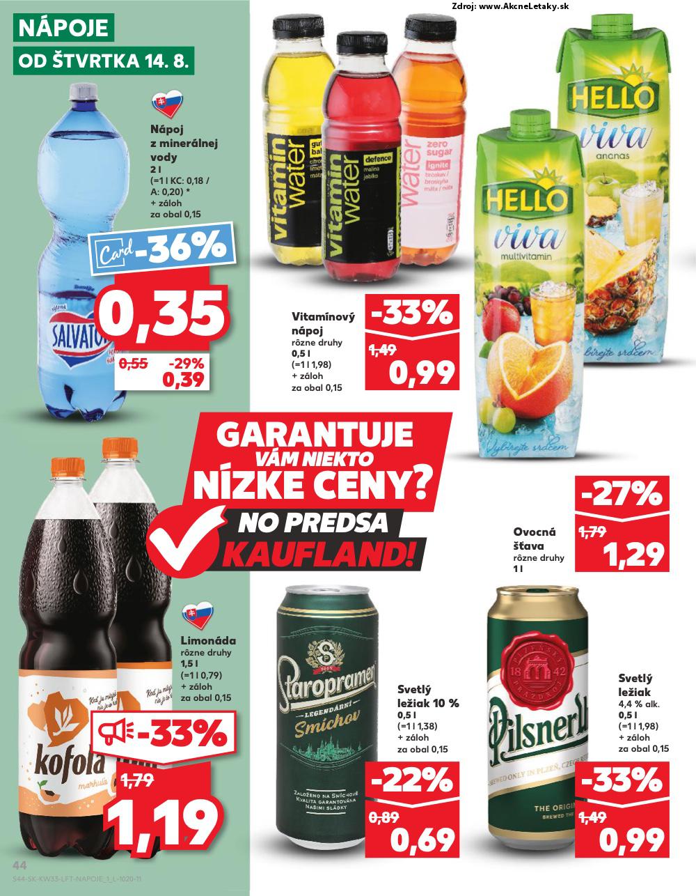 Leták Kaufland (14. 8. - 20. 8. 2025) - strana 44 z 76
