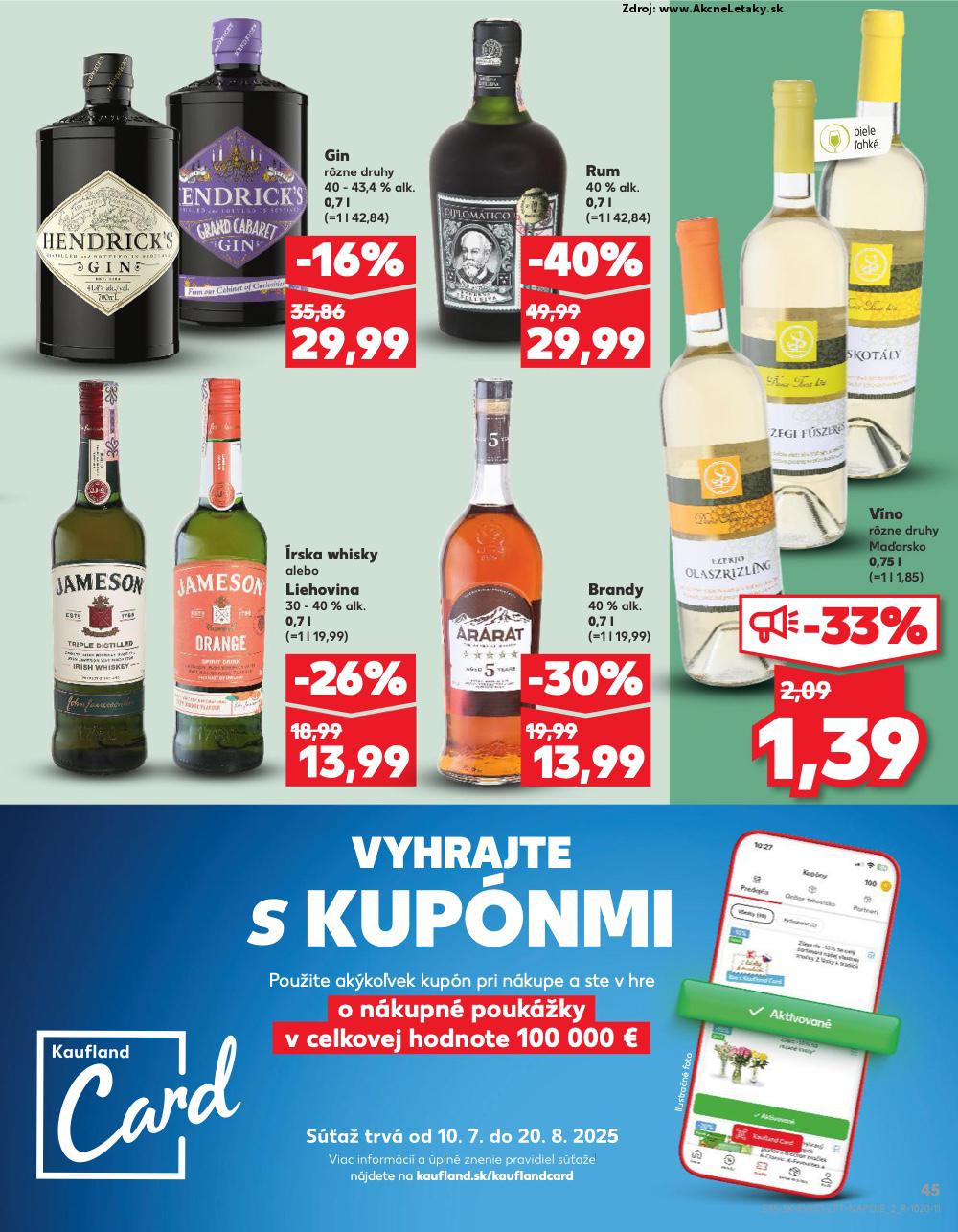 Leták Kaufland (14. 8. - 20. 8. 2025) - strana 45 z 76