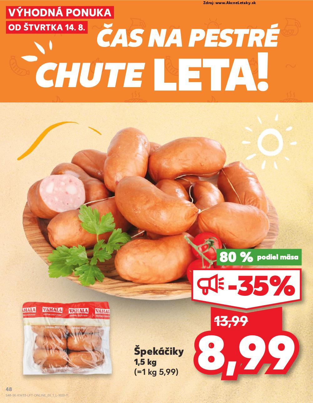 Leták Kaufland (14. 8. - 20. 8. 2025) - strana 48 z 76