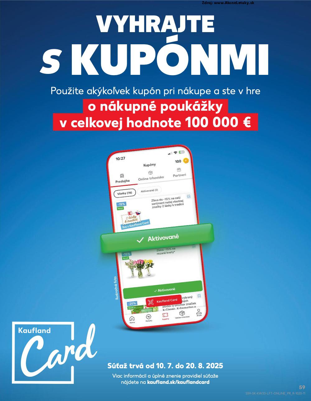 Leták Kaufland (14. 8. - 20. 8. 2025) - strana 59 z 76