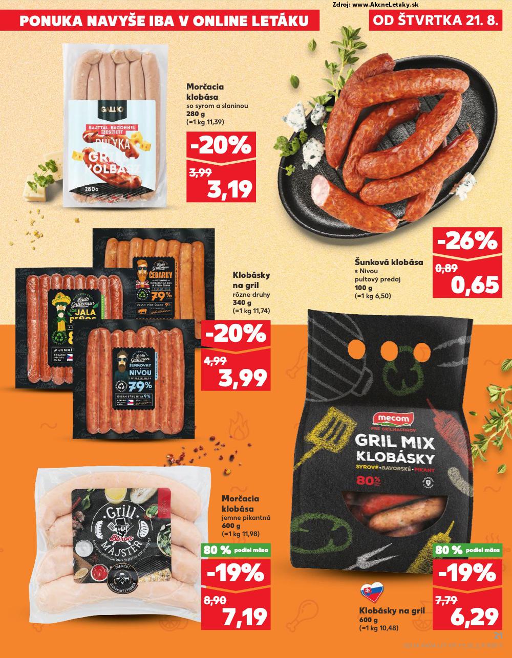 Leták Kaufland (21. 8. - 27. 8. 2025) - strana 21 z 78