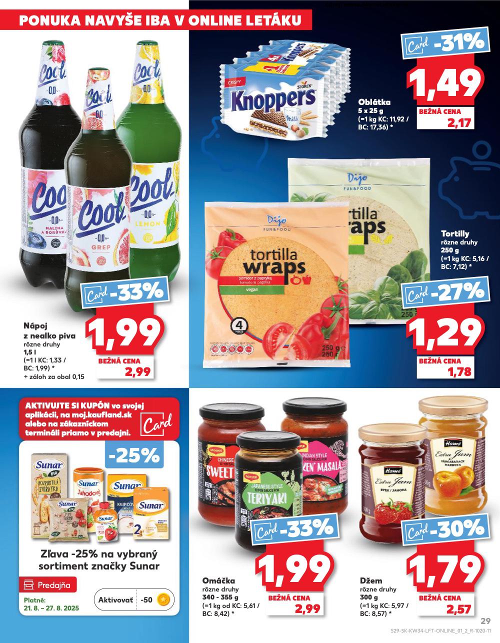 Leták Kaufland (21. 8. - 27. 8. 2025) - strana 29 z 78