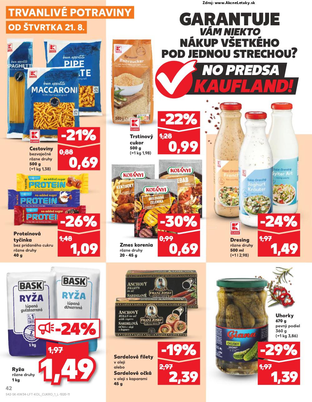 Leták Kaufland (21. 8. - 27. 8. 2025) - strana 42 z 78