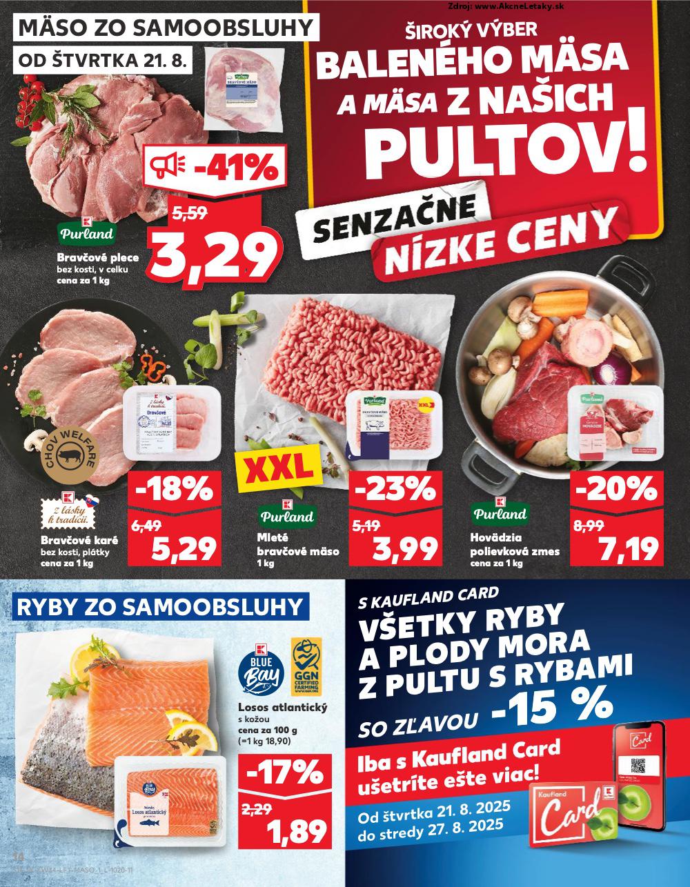 Leták Kaufland (21. 8. - 27. 8. 2025) - strana 14 z 78