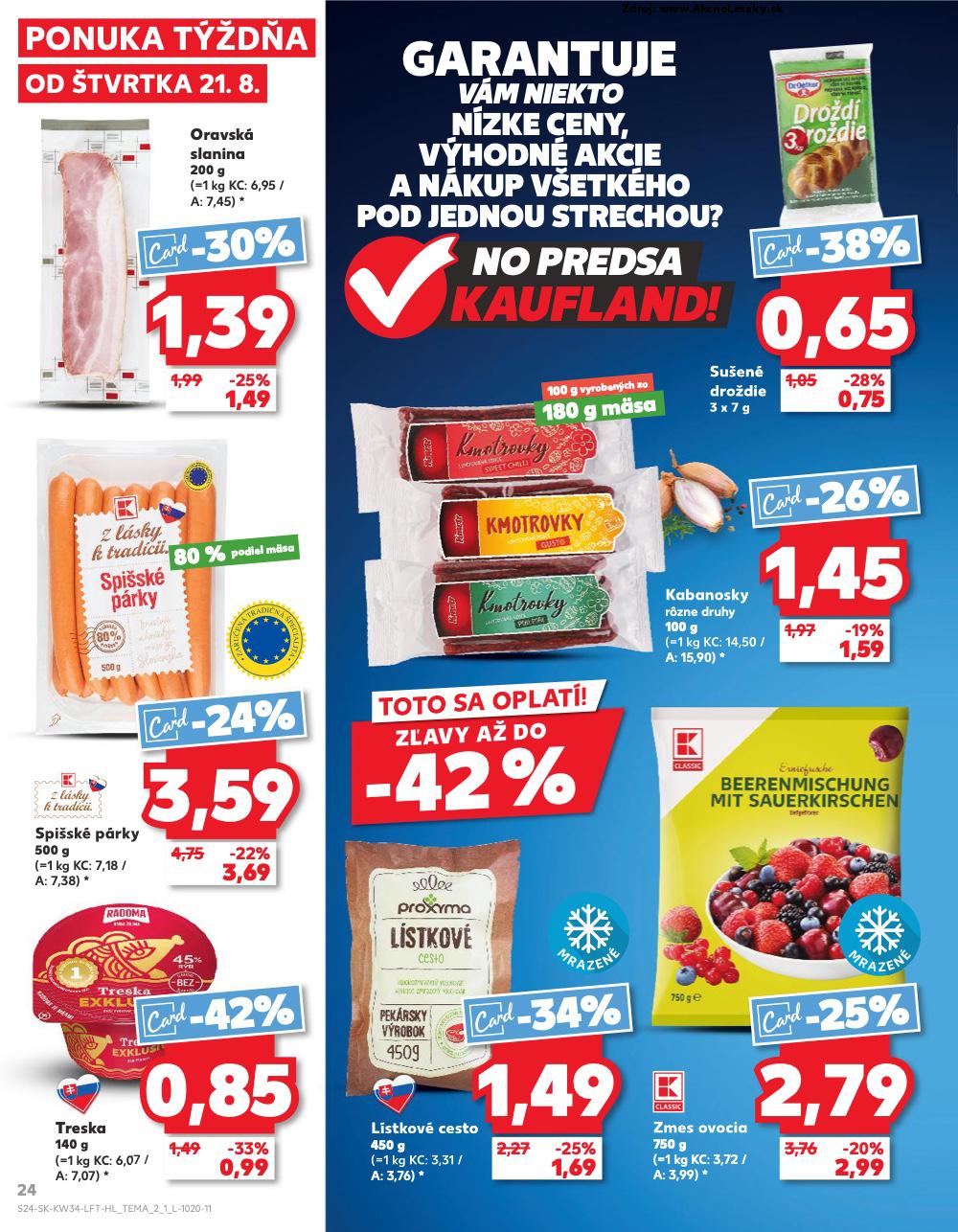 Leták Kaufland (21. 8. - 27. 8. 2025) - strana 24 z 78