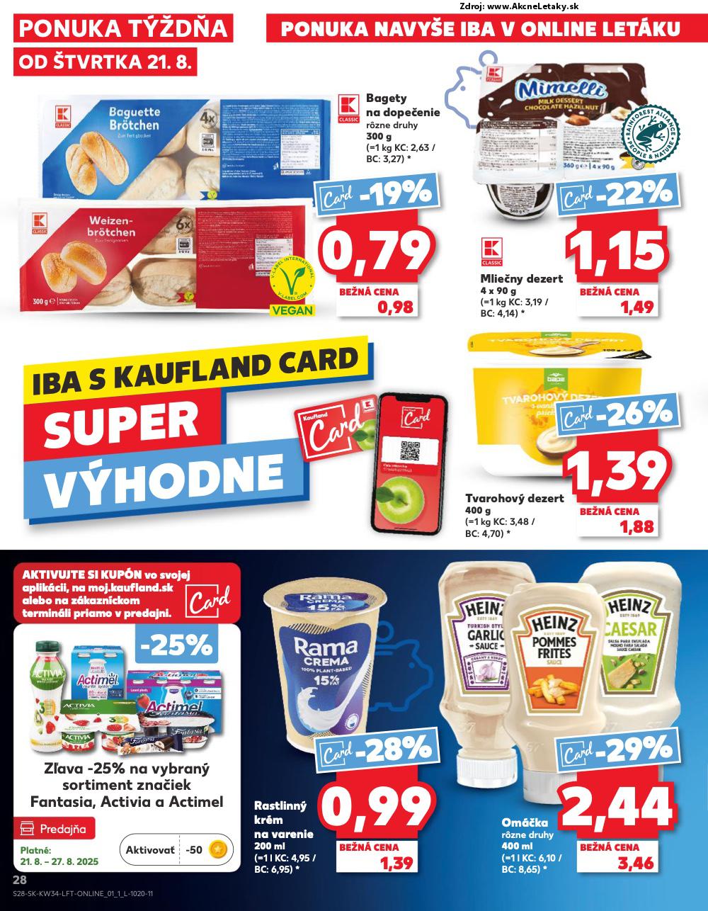 Leták Kaufland (21. 8. - 27. 8. 2025) - strana 28 z 78